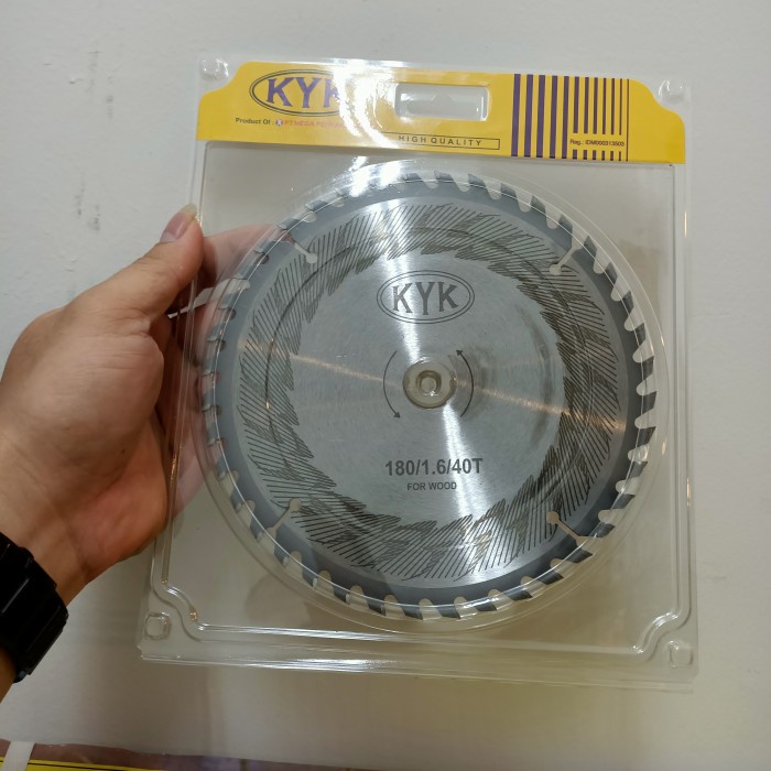 mata gergaji kayu 7" 40t kyk / Saw Blade potong kayu piring gergaji KYK WOOD