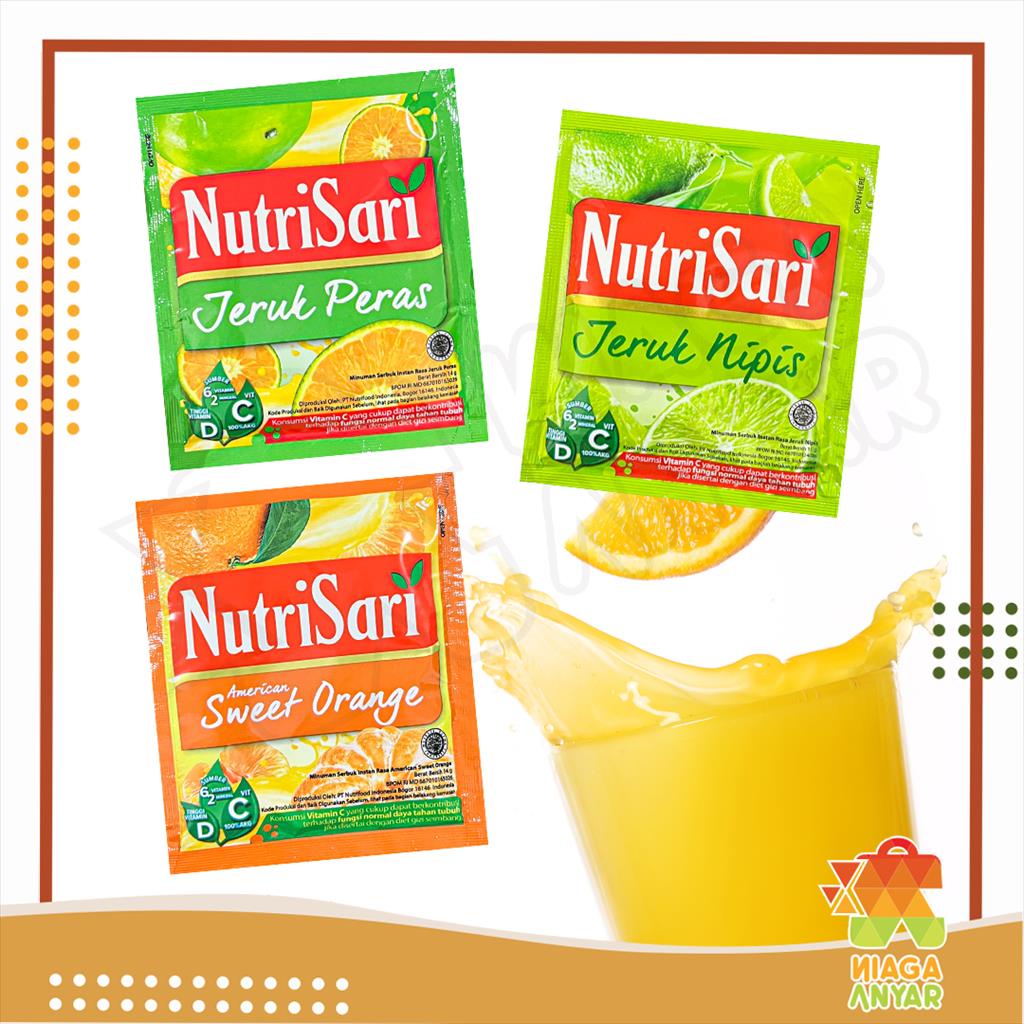 

NAS NutriSari Minuman Serbuk Instan Sachet Satuan / Minuman Buah Saset Aneka Rasa