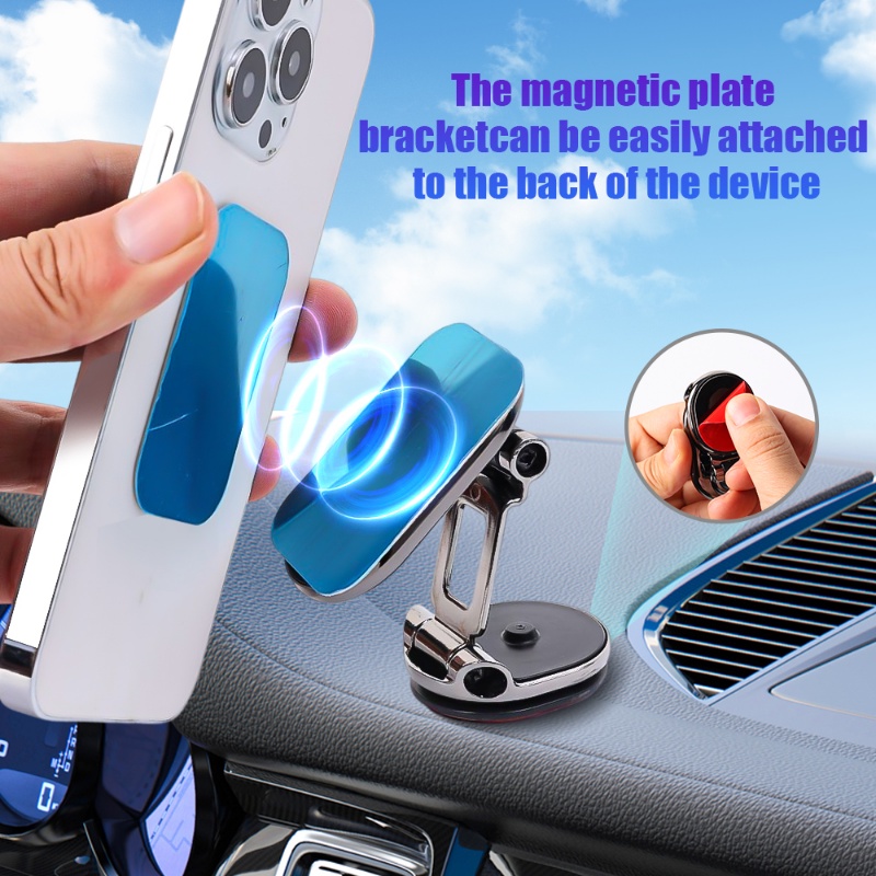 Stand Handphone Smartphone Lipat/Support Navigasi Sel Penyesuaian Sewenang-Wenang /1080° Rotation Car Phone Holder/Dudukan Telepon Yang Dipasang Berperekat/Aksesoris Otomatis