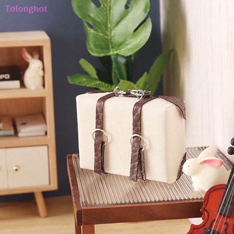 Tolonghot&gt;1:12 Rumah Boneka Miniatur Koper Kotak Koper Tas Tas Mini Model Rumah Dekorasi Mainan Aksesoris Rumah Boneka well