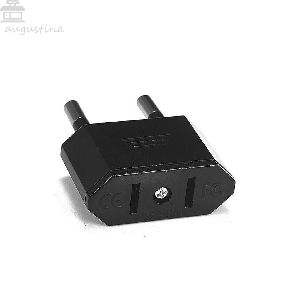 AUGUSTINA Adaptor Travel Adaptor Mini Universal EU To US EU Plug Adapter US Plug Adapter Konverter Daya Charger Handphone