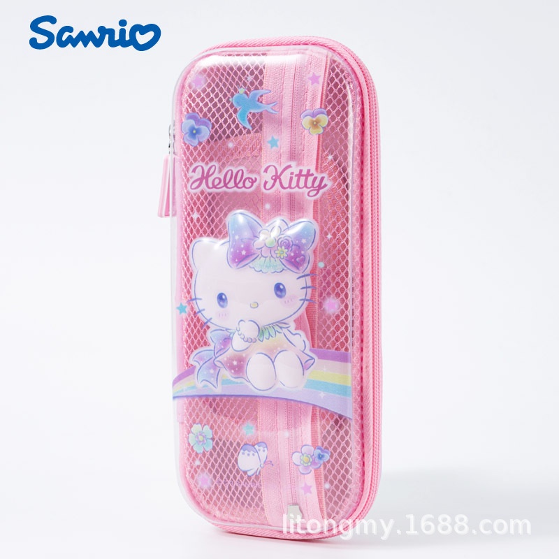 Tempat pensil anak ori sanrio pensil case cinnamoroll kuromi melody hello kitty gliter