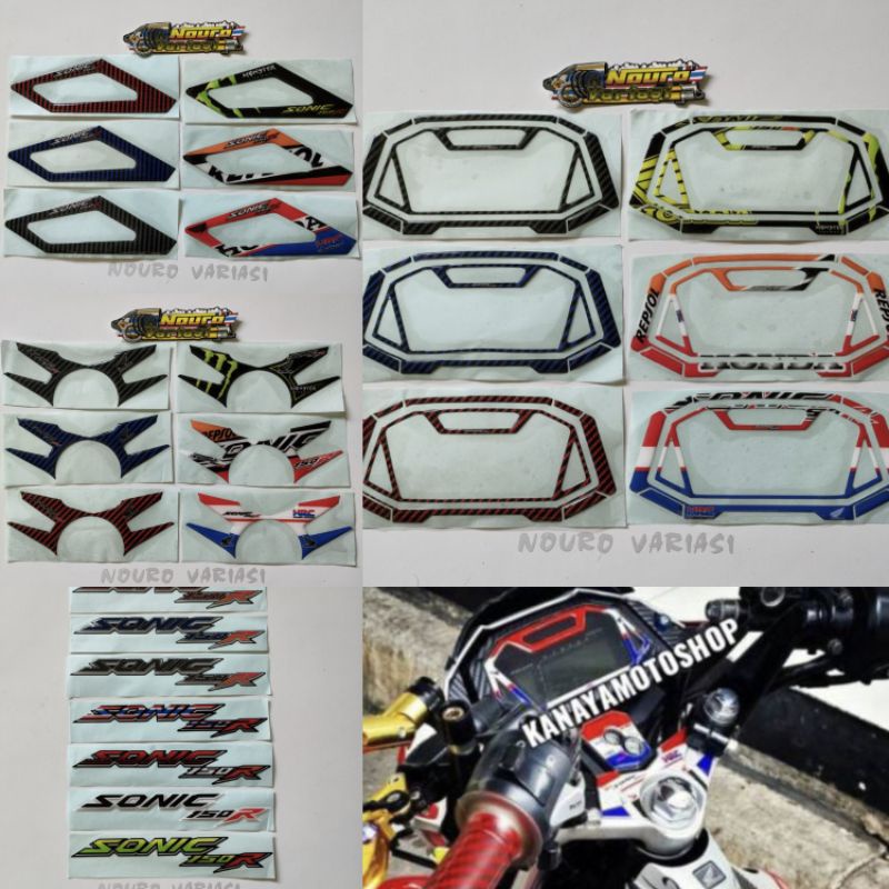 COD STIKER EMBLEM TIMBUL HONDA SONIC 150R STICKER SONIC 150