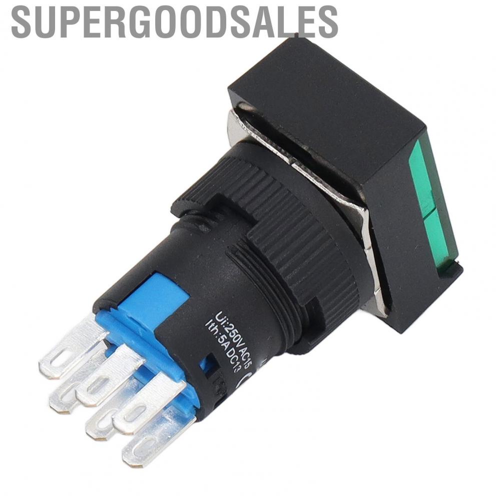 Supergoodsales Pushing Switches  5A Working Current 25pcs Push Button Switch AC 0‑240V for Control