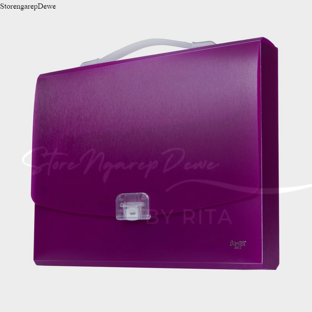 

Bantex Portable Case With Handle Folio Lilac 3611 21 Barang kondisi baru real Bantex original