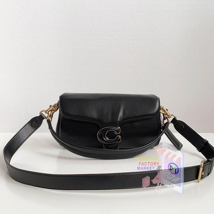 VS TAS C0ACH 0772 Tabby Pillow Shoulder Bag 26 Black ORIGINAL
