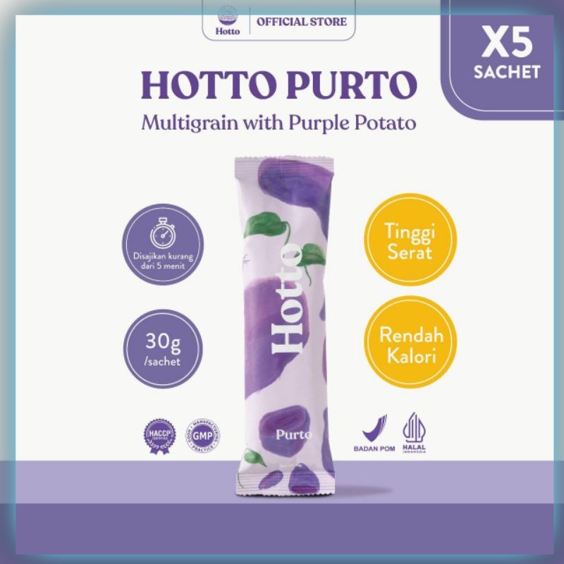 

Hotto Purto Oat 5 Sachet Per sachet eceran multigrain Hotto Purto Minuman