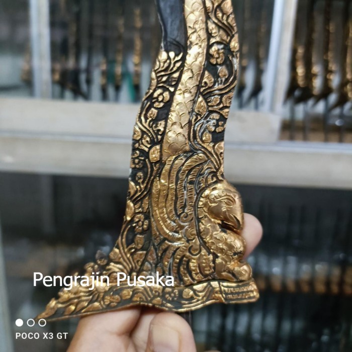 keris sengkelat garudo kinatah emas alusan Paling Murah PP90