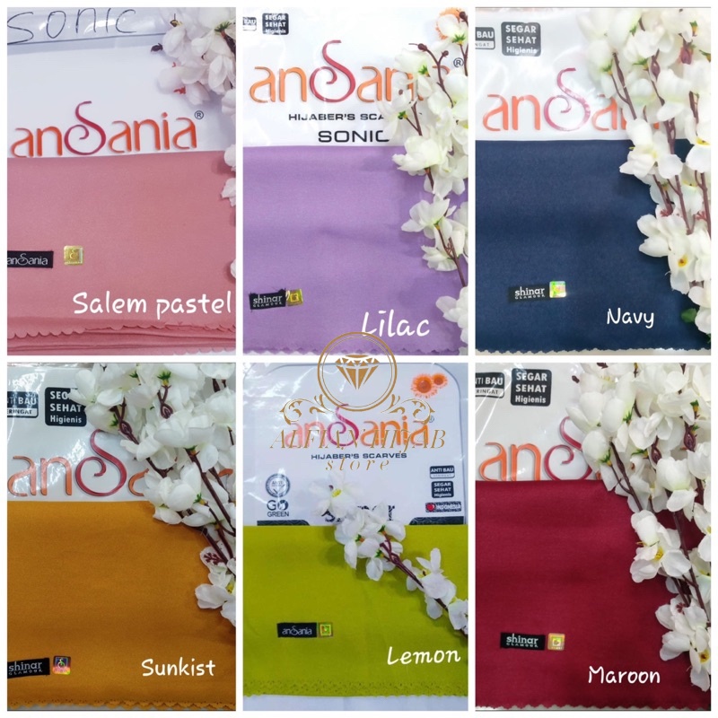 hijab shinar segiempat ansania LC 110x110/shinar ansania/kerudung hijab segi empat shinar glamor/Shi