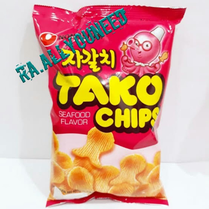 

nongsim tako chips snack - tako seafood