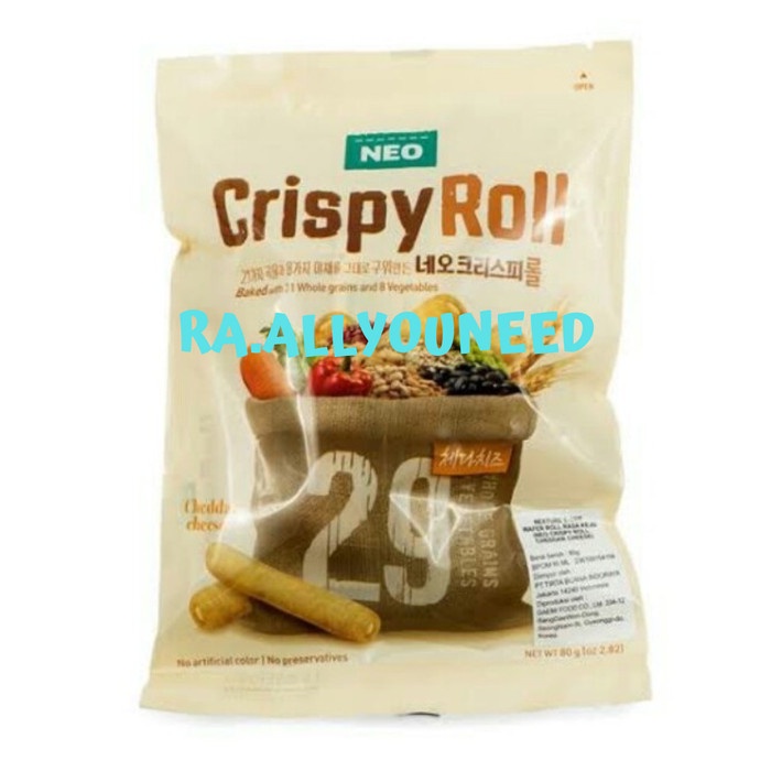 

Neo Crispy Roll Cream Cheese /Wafer Roll Rasa Krim Keju 80gr