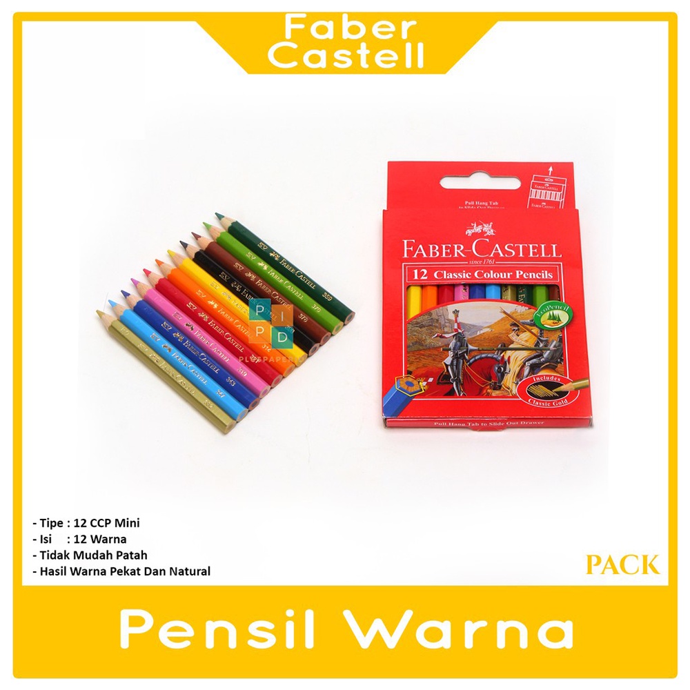 

Faber Castell - Pensil Warna 12 Warna Classic Kecil - Set