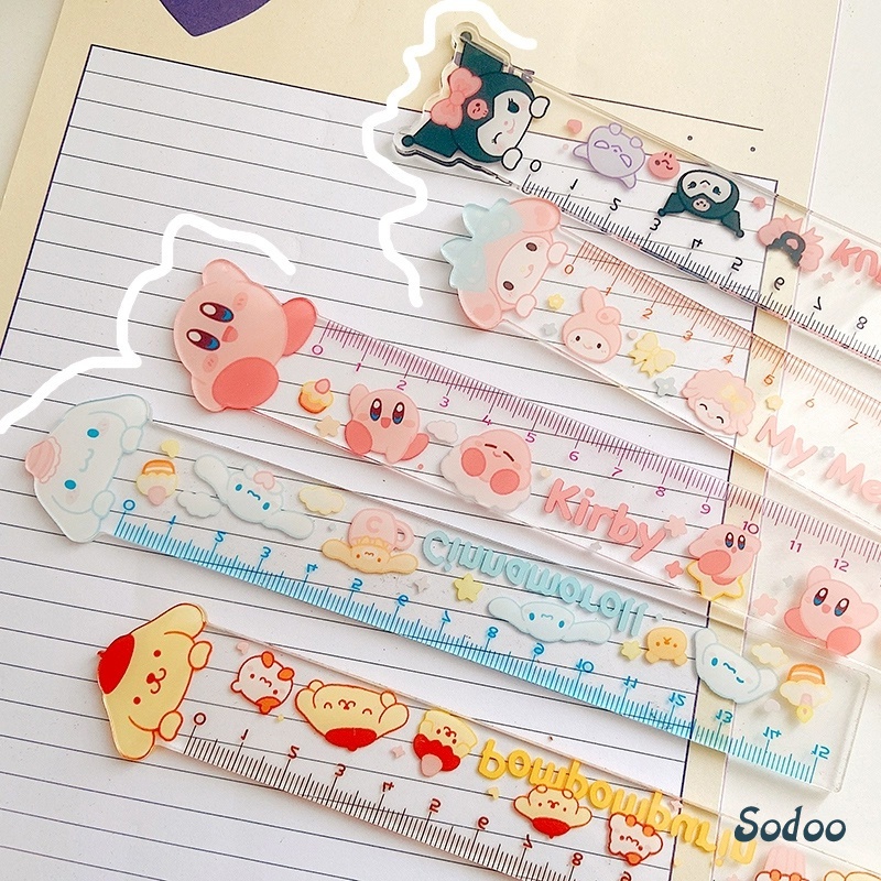 

Penggaris Sanrio Kreatif Lucu Penggaris Kartun Kartun Dua Lapis Penggaris Transparan Penggaris Siswa Alat Tulis - SO