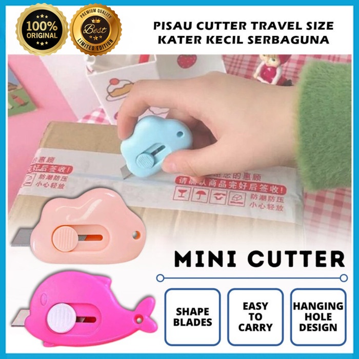 

[FRESH] Cutter Mini Lucu Model Awan Pisau Kater Kecil Alat Bantu Pembuka Paket