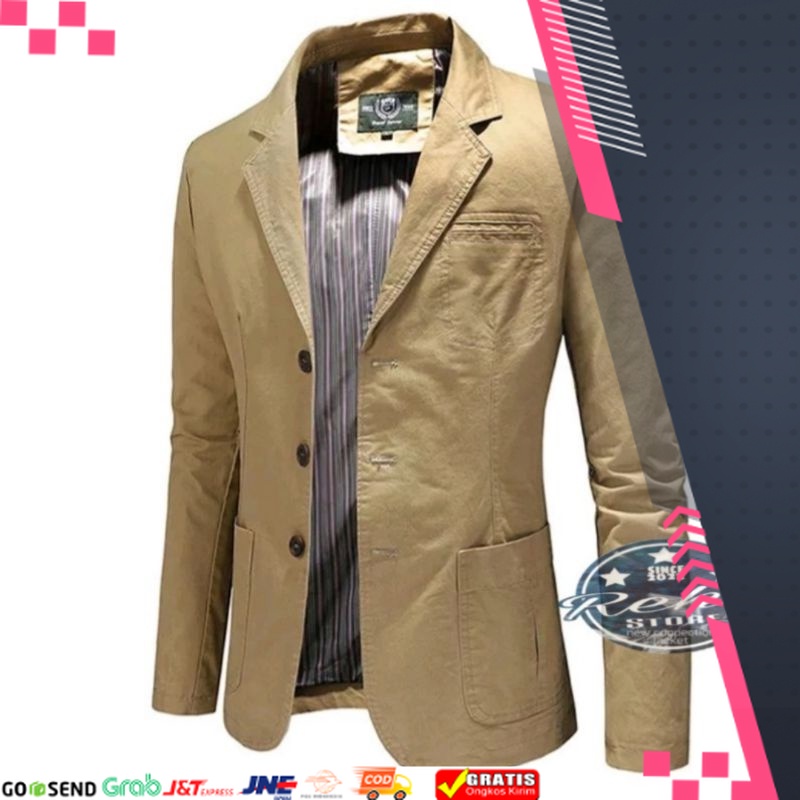 JAKET FORMAL KEREN NYAMAN DESAIN NEW /Jaket Blazer Pria Jaket Jasket Casual Slimfit Style Korea Blaz