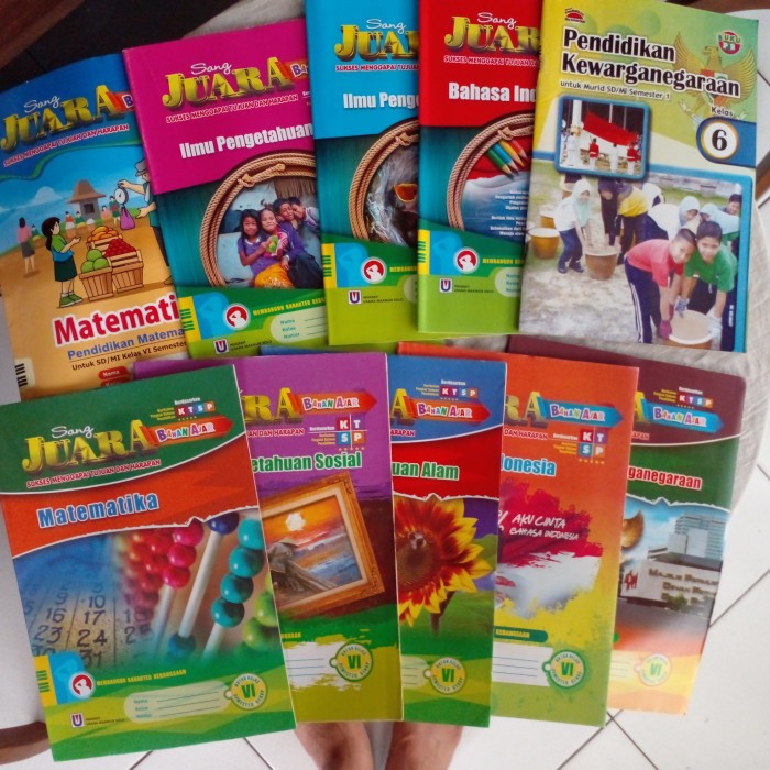 Buku Lks Sd kelas 6 Semester 1 dan 2 5 pelajaran