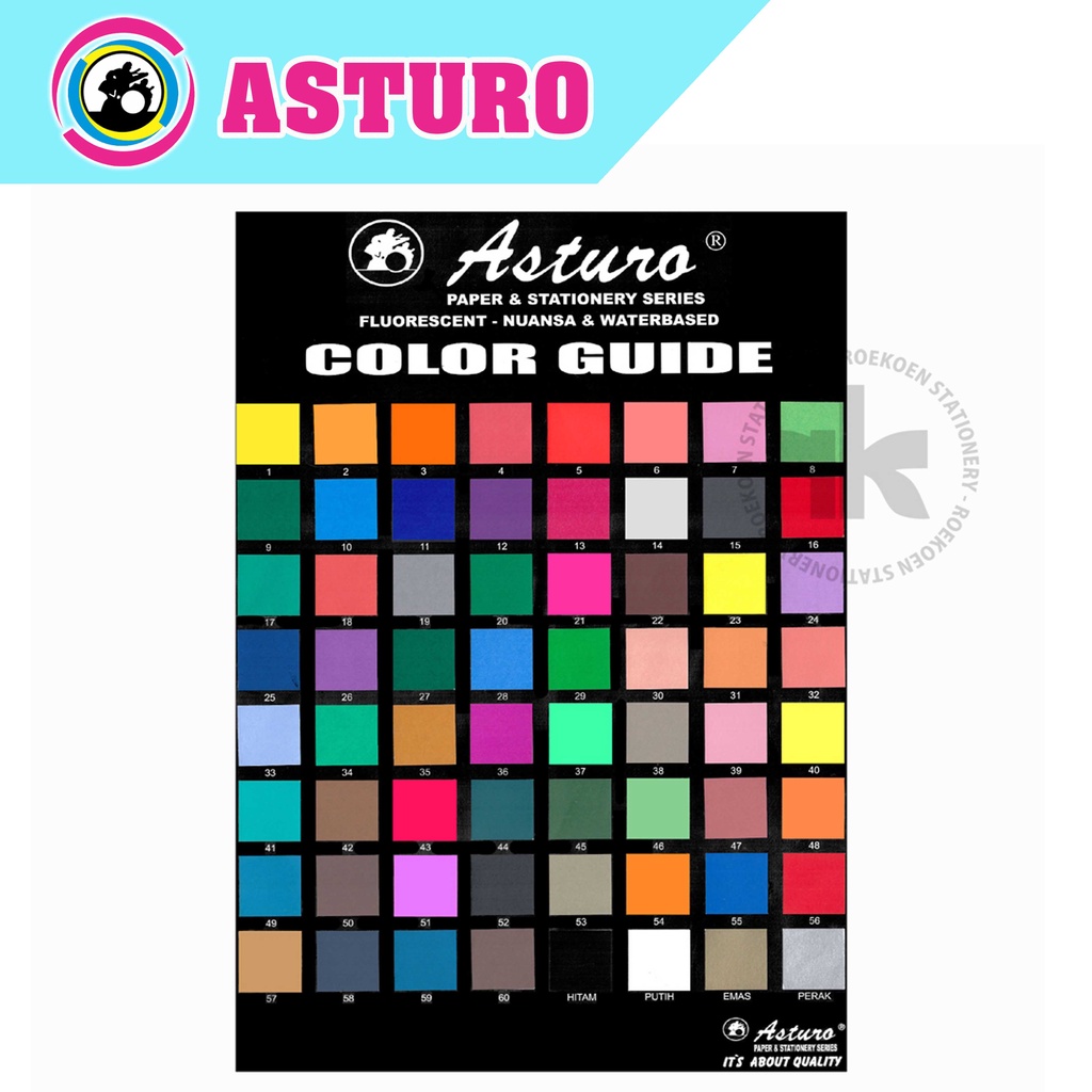 

Asturo Fluorescent Paper 40x60cm Kertas Spotlight Biasa