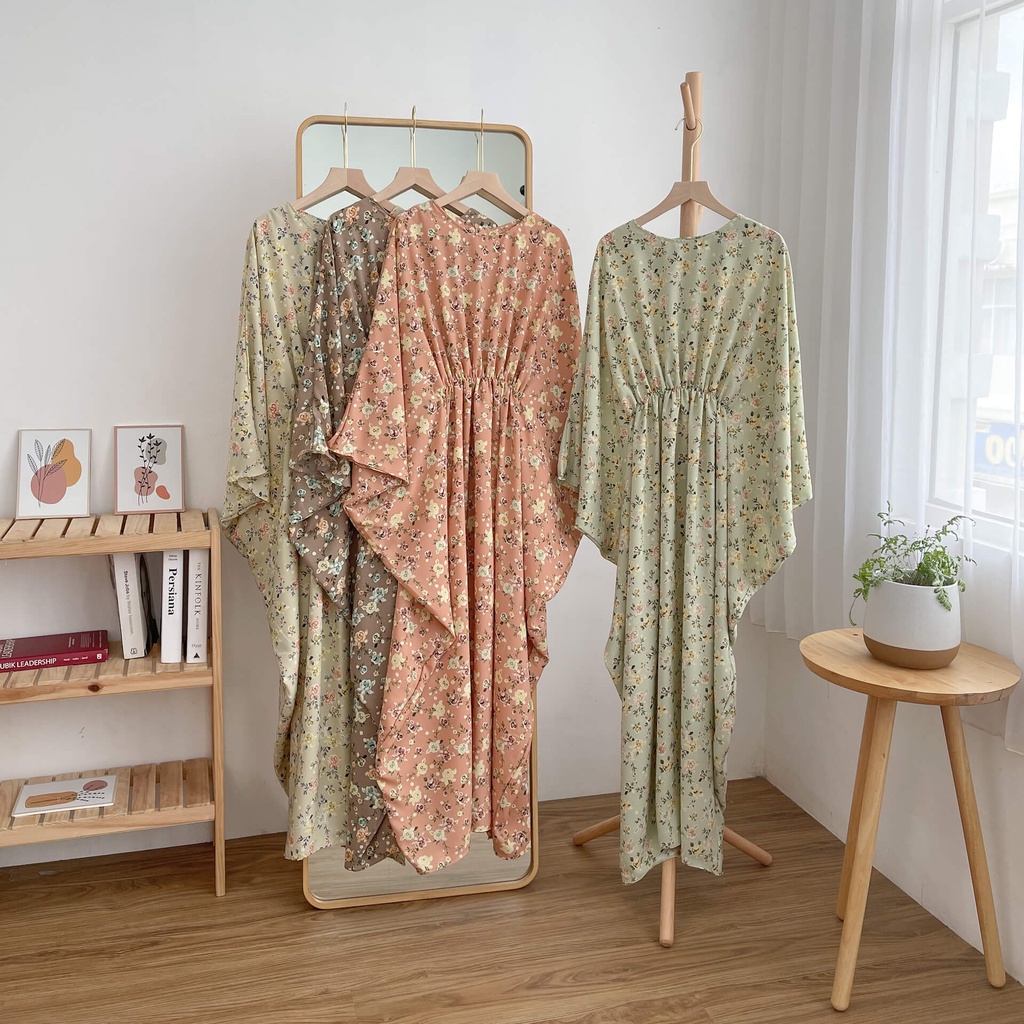 DIZAH PATTERN KAFTAN / baju kaftan motif bunga
