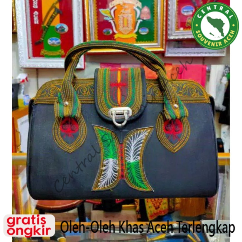 TAS WANITA MOTIF KHAS ACEH/TAS SELEMPANG CEWEK LUNA
