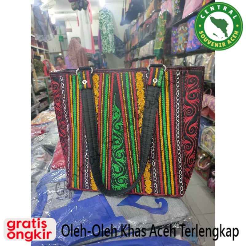 tas handbag Aceh motif kerawang Gayo