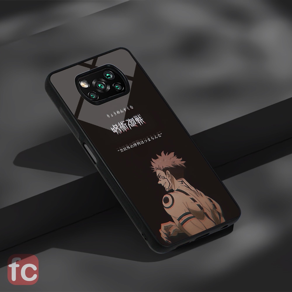 Custom Case Glossy Poco X3 Pro Nfc |FR60| Xiaomi Poco x3 Tpu Efek Kaca Anime Jujutsu Kaisen