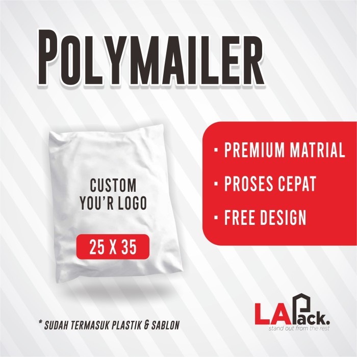 LAPACK Sablon Polymailer Premium 20 x 30 Plastik Packaging Custom