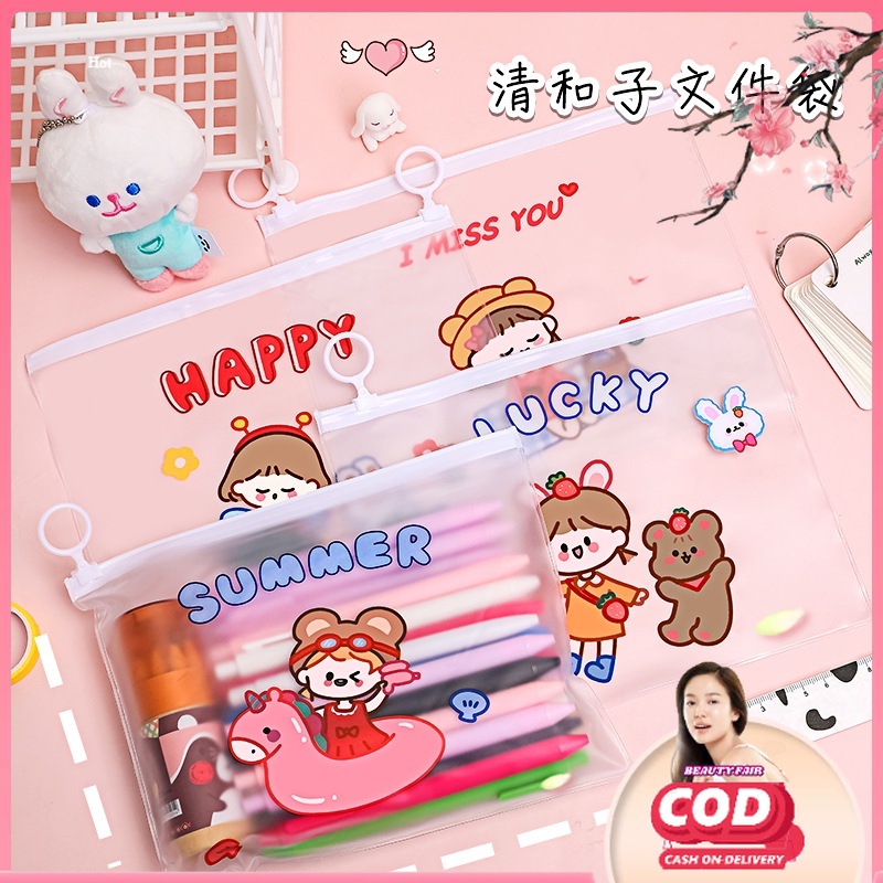 

[BF] ZIPPER BAG TRANSPARAN CUTE LITTLE KAWAII GIRL MOTIF KARAKTER LUCU TEMPAT PENSIL POUCH ZIP LOCK KOREA / TEMPAT PENSIL ZIPLOCK MURAH