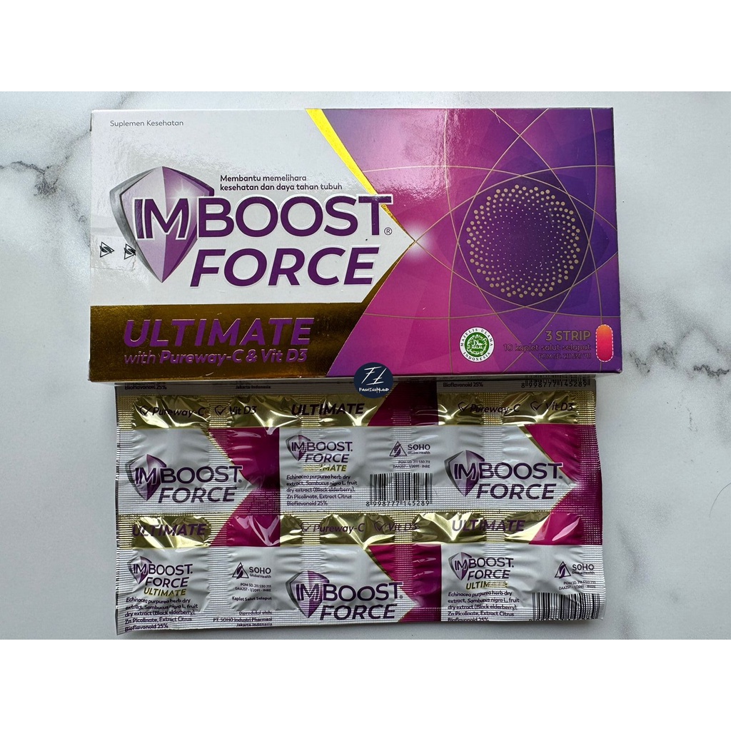[FIB] Suplemen Vitamin Imunitas Imboost Reg | Force | Force ES Force Extra Strength | Force Ultimate