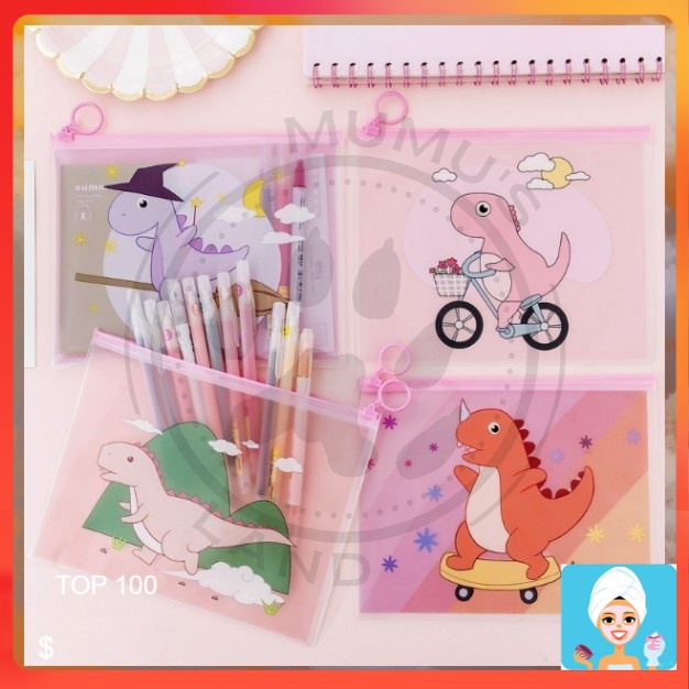 

[ML] ZIPPER BAG TRANSPARAN DINOSAURUS MOTIF KARAKTER LUCU TEMPAT PENSIL POUCH ZIP LOCK KOREA / TEMPAT PENSIL ZIPLOCK MURAH