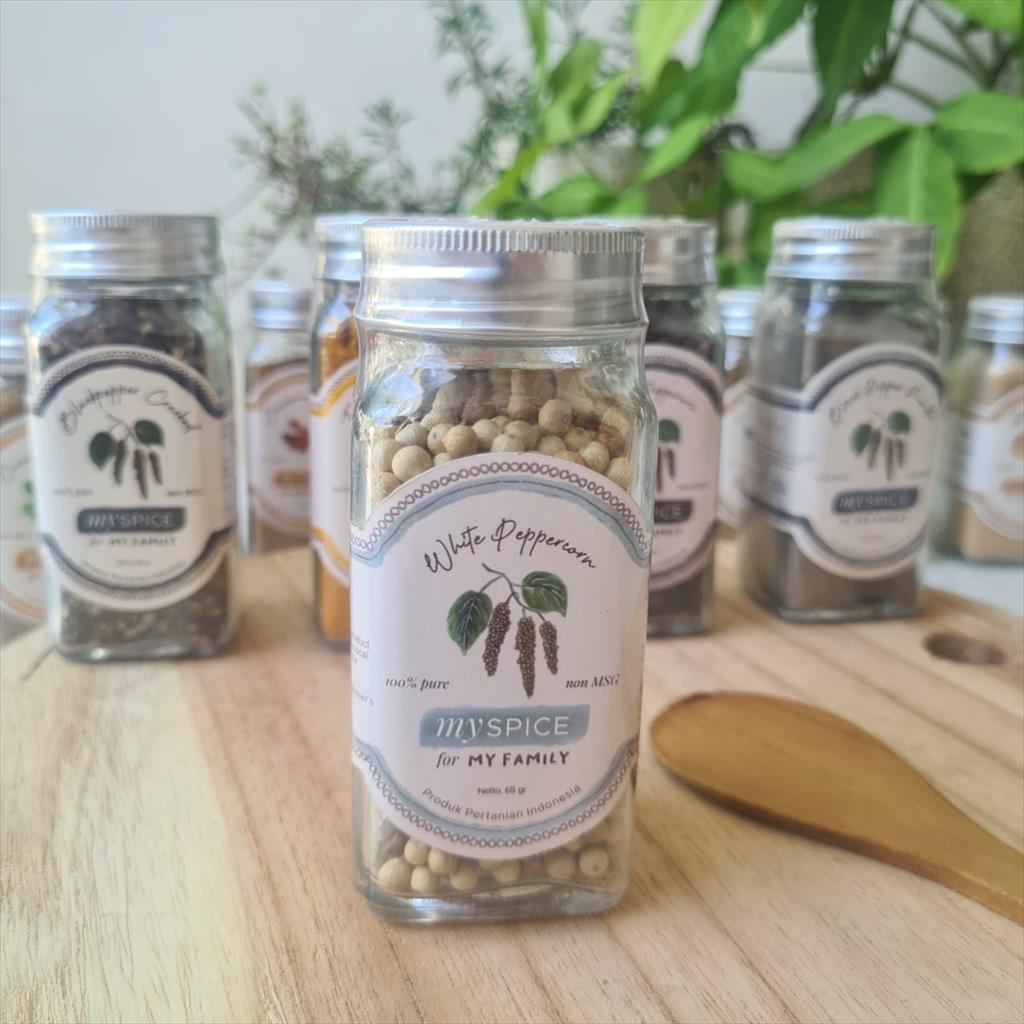 

MySPICE Biji Lada Putih Merica 65g (White Peppercorn )