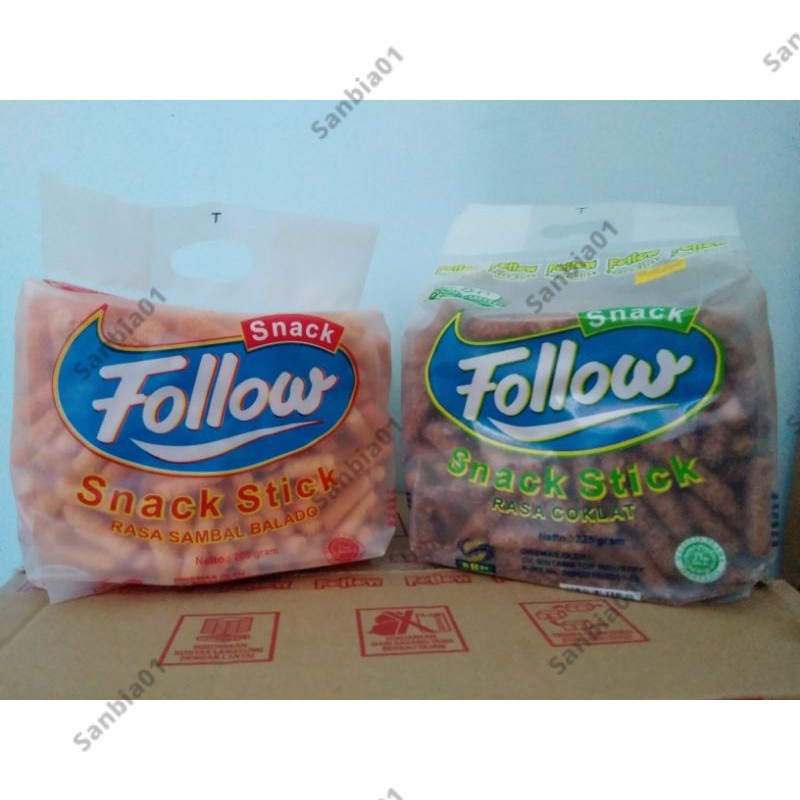 

Follow Snack Stick Balado Coklat 200 Gram