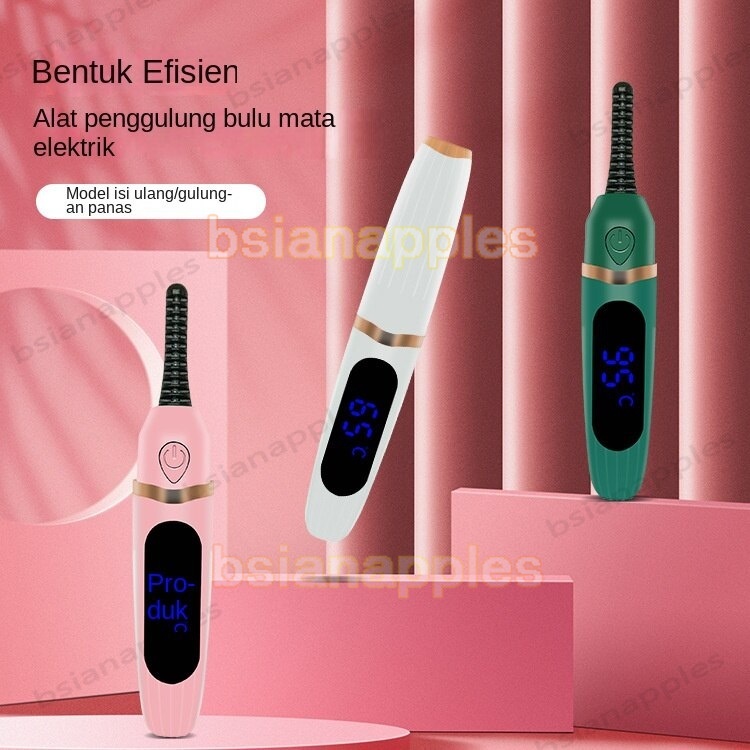 Catok Bulu Mata Electric penjepit bulu mata eyelash curler Elektrik Usb Rechargeable Dengan Lampu Lcd 3 Gigi penjepit bulu mata Eye Lash Portable Eyelash Curlers