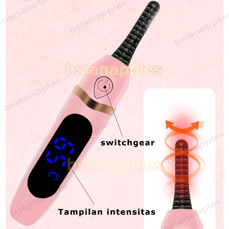 Catok Bulu Mata Electric penjepit bulu mata eyelash curler Elektrik Usb Rechargeable Dengan Lampu Lcd 3 Gigi penjepit bulu mata Eye Lash Portable Eyelash Curlers