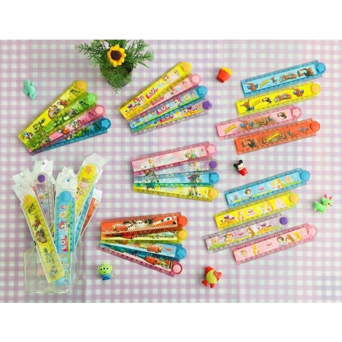 

PENGGARIS LIPAT 30CM FANCY / PENGGARIS KARAKTER LUCU