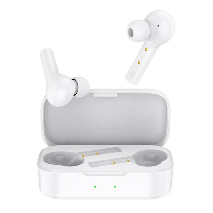 Aksesoris Handphone QCY TWS Bluetooth Earphone with Charging Case - QCY-T5 - White