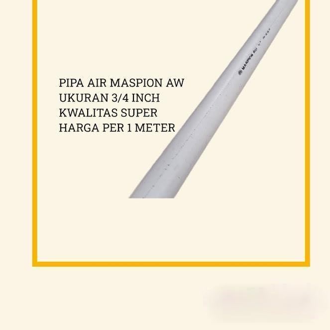 MASPION PIPA PVC AW 3/4" PIPA PARALON PRALON 3/4 INCH / PIPA AIR
