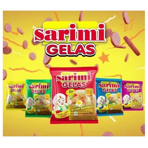 

SARIMI GELAS 1 RENCENG ISI 10
