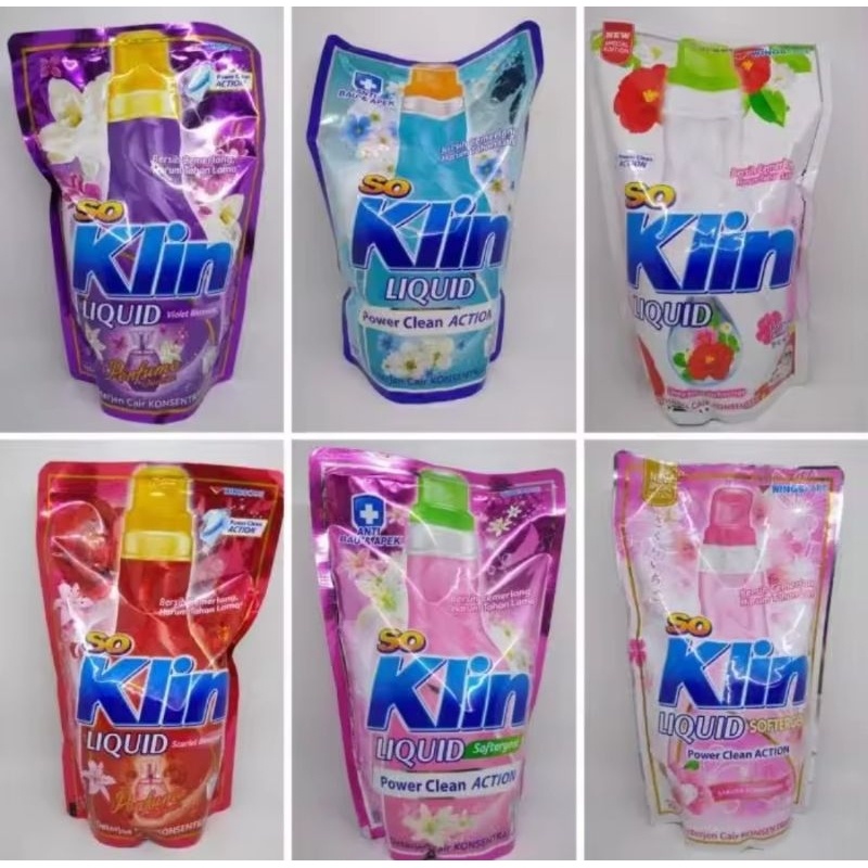 Soklin Liquid 750ml - Soklin Cair 750ml - Detergen So Klin Cair