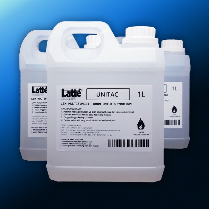 

Jual lem styrofoam gabus LATTE UNITAC 1LITER