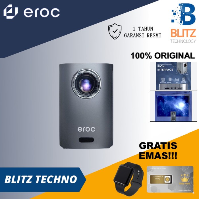New EROC Smart Home Projector HD Decoding EROC Magic Projector