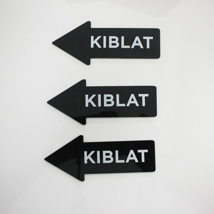 

Sign Panah Kiblat Signage | Sign Board Akrilik Printed