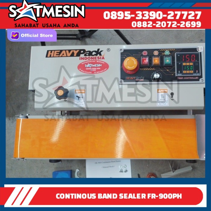 

Continuous Band Sealer Mesin Segel Plastik FR-900PH FR900PH