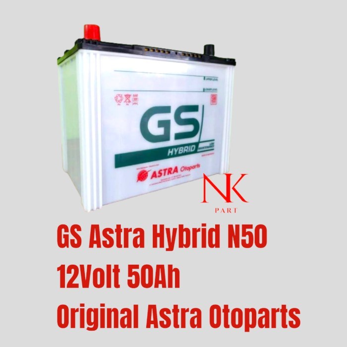 Aki Mitsubishi Colt Diesel, Fuso, Truk Accu GS Astra Hybrid N50 50Ah