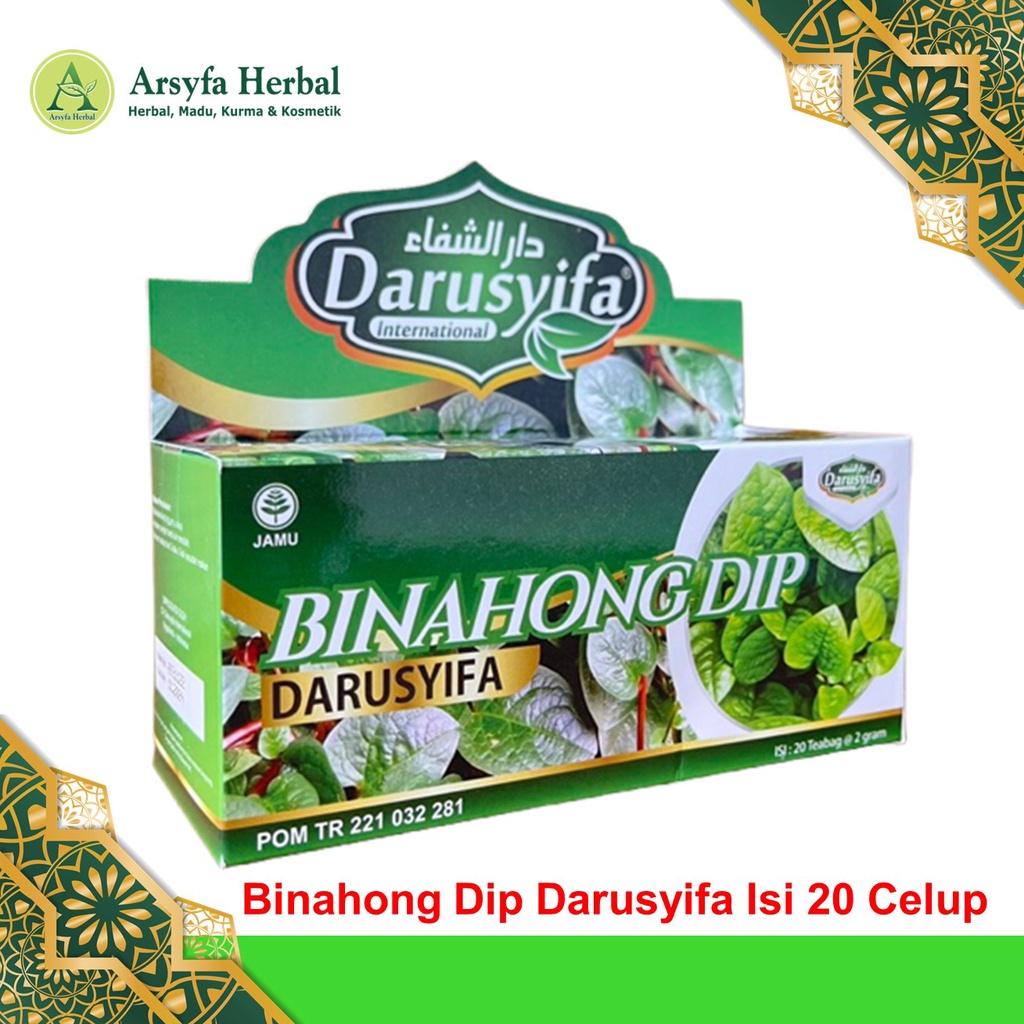 

Binahong Dip Teh Daun Binahong Teh Celup Binahong Darusyifa 20 Celup