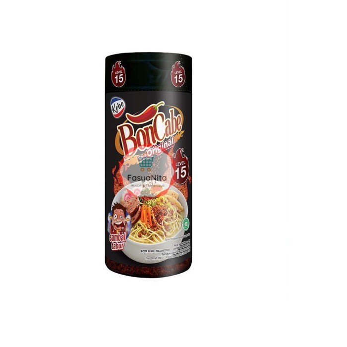 

BONCABE Sambal Cabe Tabur Bubuk Kobe Level 15 - FasyAnita Mart Denpasar