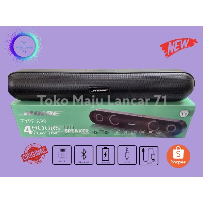 Speaker Super Bass Sound Bar Noise 899Y / 899 Y Speaker Portable Aktif Bluetooth