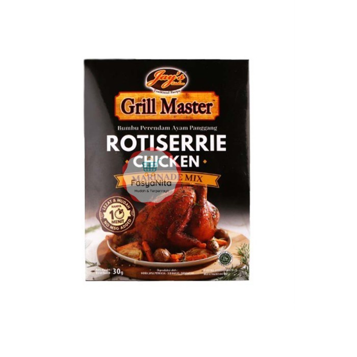 

Jay's Grill Master Rotisserie Chicken - Bumbu Marinade Ayam 30gr - FasyAnita Mart Denpasar