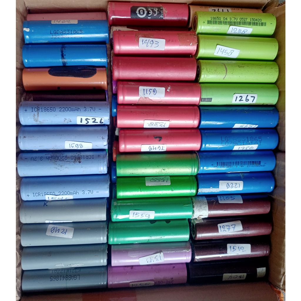 Baterai Bekas Laptop 18650 Reel 1000-2000up Mah Original