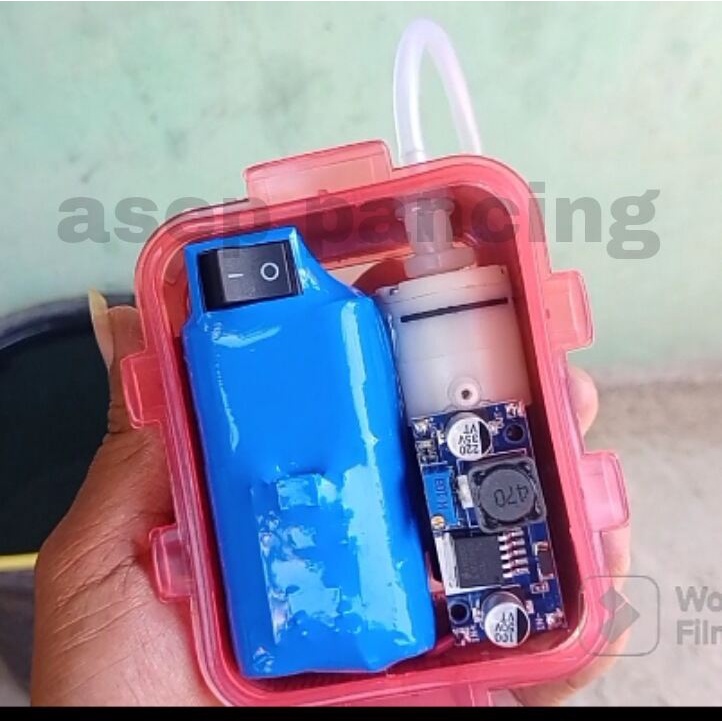 Aerator Charger Box Anti Air Tahan 48 jam Untuk Udang Hidup Aerator Untuk Mancing