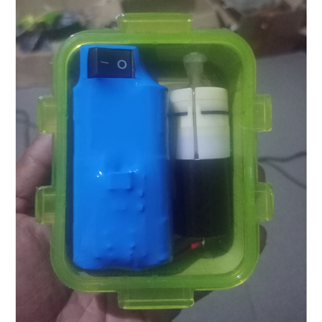 Aerator Charger Box Anti Air Tahan 48 jam Untuk Udang Hidup Aerator Untuk Mancing